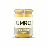Natural Premium A2 Gir Cow Ghee By Umro | Good Source Of Energy Healthy & Nutrients Desi Ghee Perfect For Modak & Barfi | (500ml) 16.9 Ounce | Jar Pack
